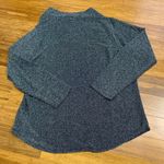 Grace Cowl Neck Top Womens Size 1X Sparkle Metallic Long Sleeve Blouse Plus NWT Gray Photo 3