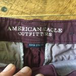 American Eagle  midi stretch maroon shorts Photo 1