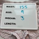 Victoria's Secret Pink Ivory Silver Stripe Cotton Shorts Size Medium Photo 1