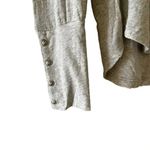 Chaser NWT  REVOLVE SCOOP NECK W/ POCKET Long Sleeves Heather Gray  Top SZ M Photo 3