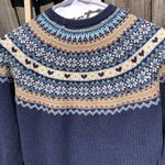 Fat Face Blue Fair Isle Sweater S Photo 9