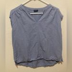 Splendid Women’s Linen Blend Blouse Size Medium Blue Periwinkle Photo 2
