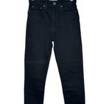 RE/DONE 90’s Originals High Waist Ankle Crop Jeans Black Size 26 Photo 3