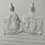 Wacoal 34DD Embrace Lace White Flower Floral Bra Underwire Unlined 65191 Photo 11