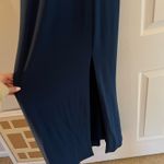 Morgan & Co  Prom Dress Blue Navy Halter Top Photo 7