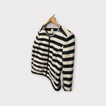 Crown & Ivy Womens Full Zip Coat Striped Size Small S New NWT $89 Photo 2