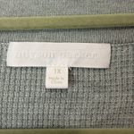 Parker Adyson  Womens 1X Aqua Green Blue Tunic VNeck Sweater Minimalist Cozy Soft Photo 2