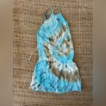 LOVE STITCH TIE DIE HALTER DRESS WITH POCKETS SIZE SMALL Photo 1