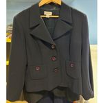 Talbots Navy Blue Crepe Blazer Business Casual Work Classic Nautical Women's 16 Photo 10