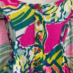 Lilly Pulitzer  Melle Trapeze Printed Racerback Tank Dress Magenta Hottie Size S Photo 8