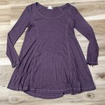Vestique  Purple Long Sleeve Flowy Tunic Top Dress Women's Small Photo 0
