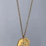 Star Necklace, Coin Pendant Necklace, Gold Chain Necklace Photo 0