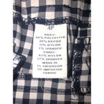 Charter Club Pants Petite Size 4P Cropped Stretch Checkered Gingham Navy Stretch Photo 2