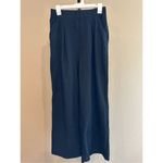 Halara Size M High Waisted Side Pocket Wide Leg Fleece Casual Pants in Black Photo 1