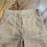 American Eagle  Super High Rise Baggy Wide Leg Pants Women's 8 Long Tan Utility Photo 2