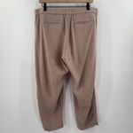 J.Jill Pants SZ Petite Large Linen Blend Stretch Crop Pull On Flat Front Chino Photo 1