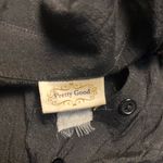 Pretty Good  Y2K MallGoth Grunge Black lace button up Blouse Size Large Photo 1