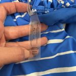 Raisin's Shore Thing Macrame-Back Tankini Swim Top White Blue Juniors M NWT Photo 7