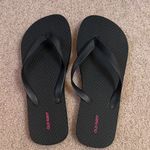 Old Navy Black and Pink Flip Flops Photo 0