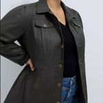 Maeve  Anthropologie Kelly Faux Leather Shacket Photo 0