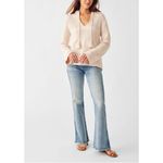 Faherty Poppy Pullover Sweater Hoodie Cous Cous XS Photo 1