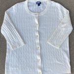 Lands’ End Women’s  Off White Cardigan L 14-16 Photo 1