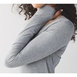 Lululemon  Athletica Anahatasana Long Sleeve Tee Heathered Medium Grey M 8 10 Photo 1