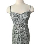 House Of CB House Off CB KATJA Silver Metallic Lace Corset Dress Size Large Plus Cup Photo 11