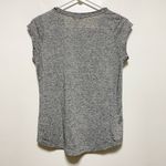 Current Air Gray Crew Neck Short Sleeve Chain Accent Top Photo 5