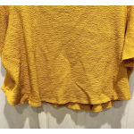 Rachel Hollis Ltd. Yellow Woven Top with Sleeve Detail Women’s Small Cotton Photo 3