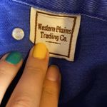 VINTAGE BLUE WESTERN STUDDED DENIM JEANS COWBOY PLEATED Size 28 Photo 4