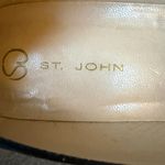 St. John black leather pumps with accent bow women's size 6 Photo 7