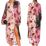 Free People  Jackie Printed Maxi Top Vintage Combo Floral‎ Size XS Photo 1