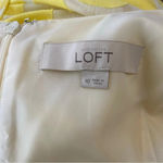 Loft  White and Yellow polka dot dress size 10‎ EUC Photo 4