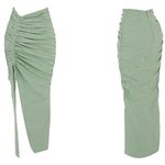 House Of CB  ‘Solitaire' Sage‎ Midi Skirt NWOT XL Photo 9