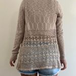Beldini Beige Crochet Cardigan Size Small Photo 3