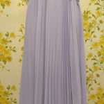 Lulus Wrap pleated strappy lilac midi dress size M Photo 3