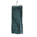 Elan Blue Green Leopard Print Maxi Skirt Size Medium Photo 4