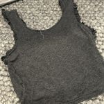 Emma & Sam ‎ Black Grey Striped Scrunched Tank Size Medium Photo 6