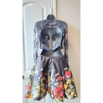 Sherri Hill Black Lace Two Piece Homecoming Dress Open Back Long Sleeves Prom Grad Dress Photo 5