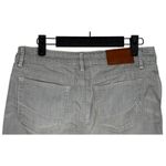 Martin + Osa Distressed Raw Hem Stretchy Mini Jean Skirt 10 Grey Washed #3594 Gray Photo 4