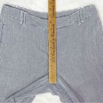 Larry Levine  Seersucker‎ Stripe Bermuda Shorts Black White 8 Photo 7