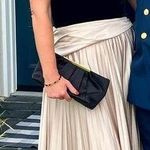 ET OCHS Black Half n Half Velvet Deep V Photo 0