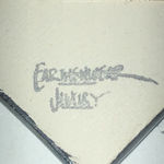 Vintage Patriotic Star Ceramic Enamel Boho Brooch Pin Red Photo 3