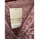 ee:some  Animal‎ Print Blouse V-Neck Long Balloon Sleeve Mauve Women's Top Photo 3