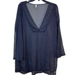 Jones New York Sport Dotted Sheer Swimsuit Coverup Size Large Photo 3
