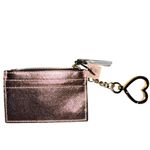 Victoria's Secret  Laser Cut Rose Gold ID Card Holder Keychain Coin Purse New NWT Photo 1