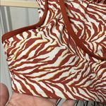 Chic Zebra Print Tank Top in Red and White Size undefined Photo 1