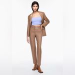 Wilfred ARITZIA  The Melina High Waisted Vegan Leather Pants Taupe Size 8 Tall Photo 3