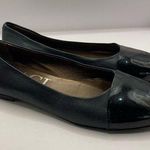 AGL Attilio Giusti Leombruni Flat Leather 38.5 US8.5 Ballet dark navy blue black Size 8.5 Photo 0